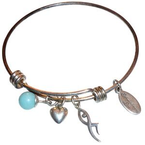 925 Sterling Silver Extraordinary Life Expandable Bangle Bracelet Gymnast Bead